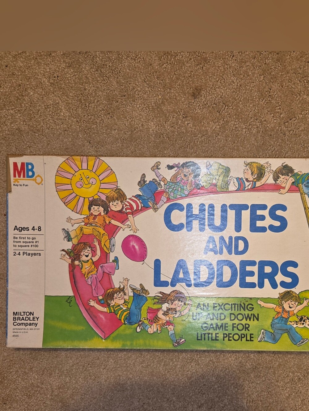 Chutes and Ladders Milton Bradley Classic Board Game 1978